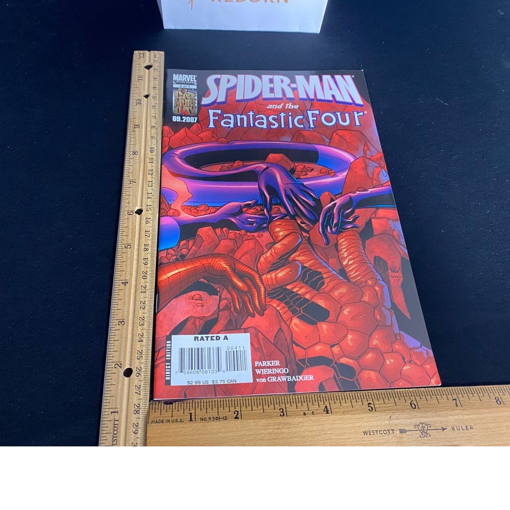 Spider-Man and the Fantastic Four Comic Book Marvel 2007 Direct Edition